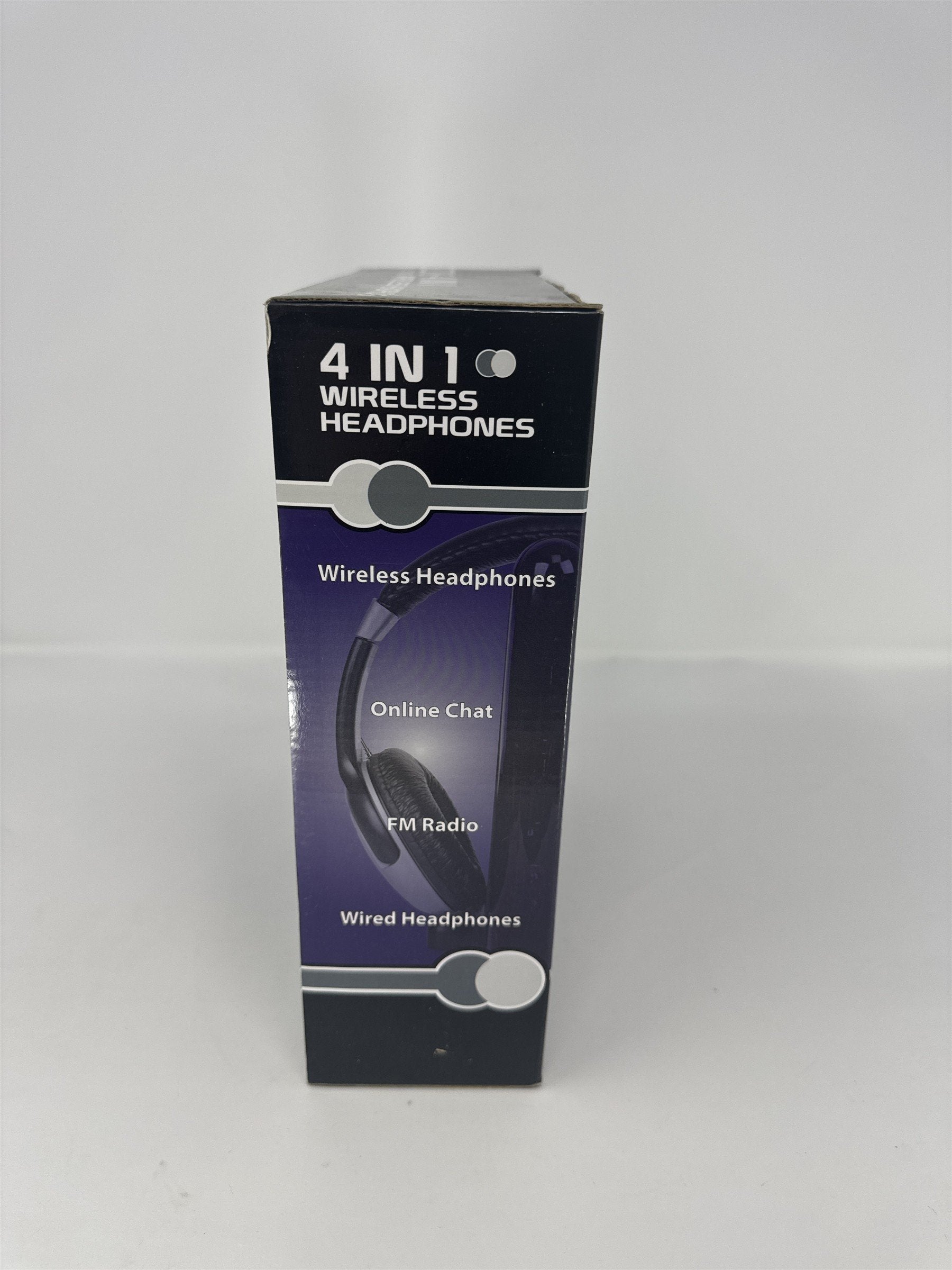 Zone Electronics 4 in 1 Wireless Headphones FM Radio Online Chat TV New Sealed