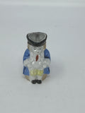 Vtg Miniature Colonial Man Pitcher Toothpick Holder Hand Painted Ceramic Japan