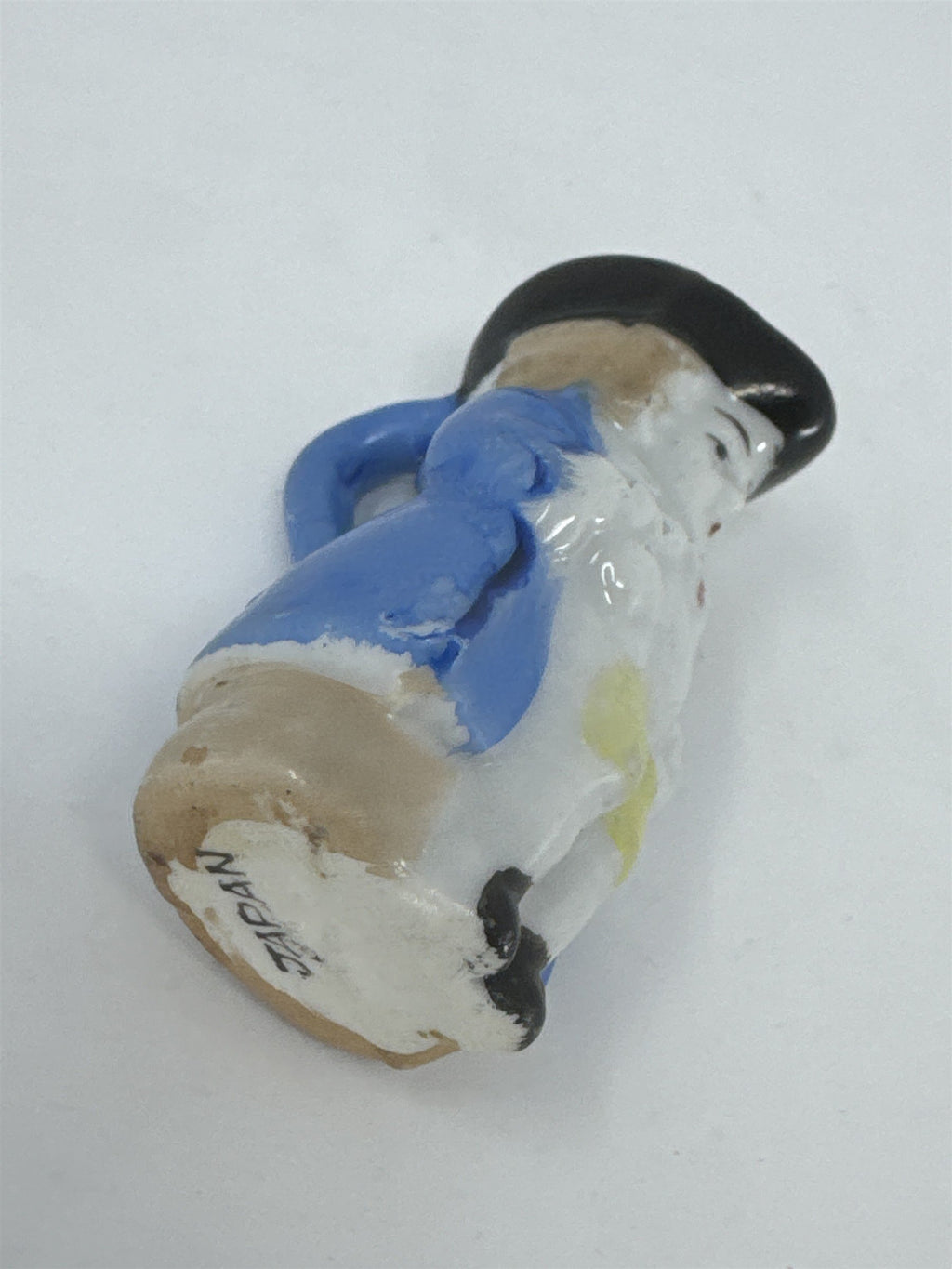 Vtg Miniature Colonial Man Pitcher Toothpick Holder Hand Painted Ceramic Japan