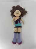 Manhattan Toy Groovy Girls Doll 13" Plush Yarn Hair Brown Teal Purple Dress VTG