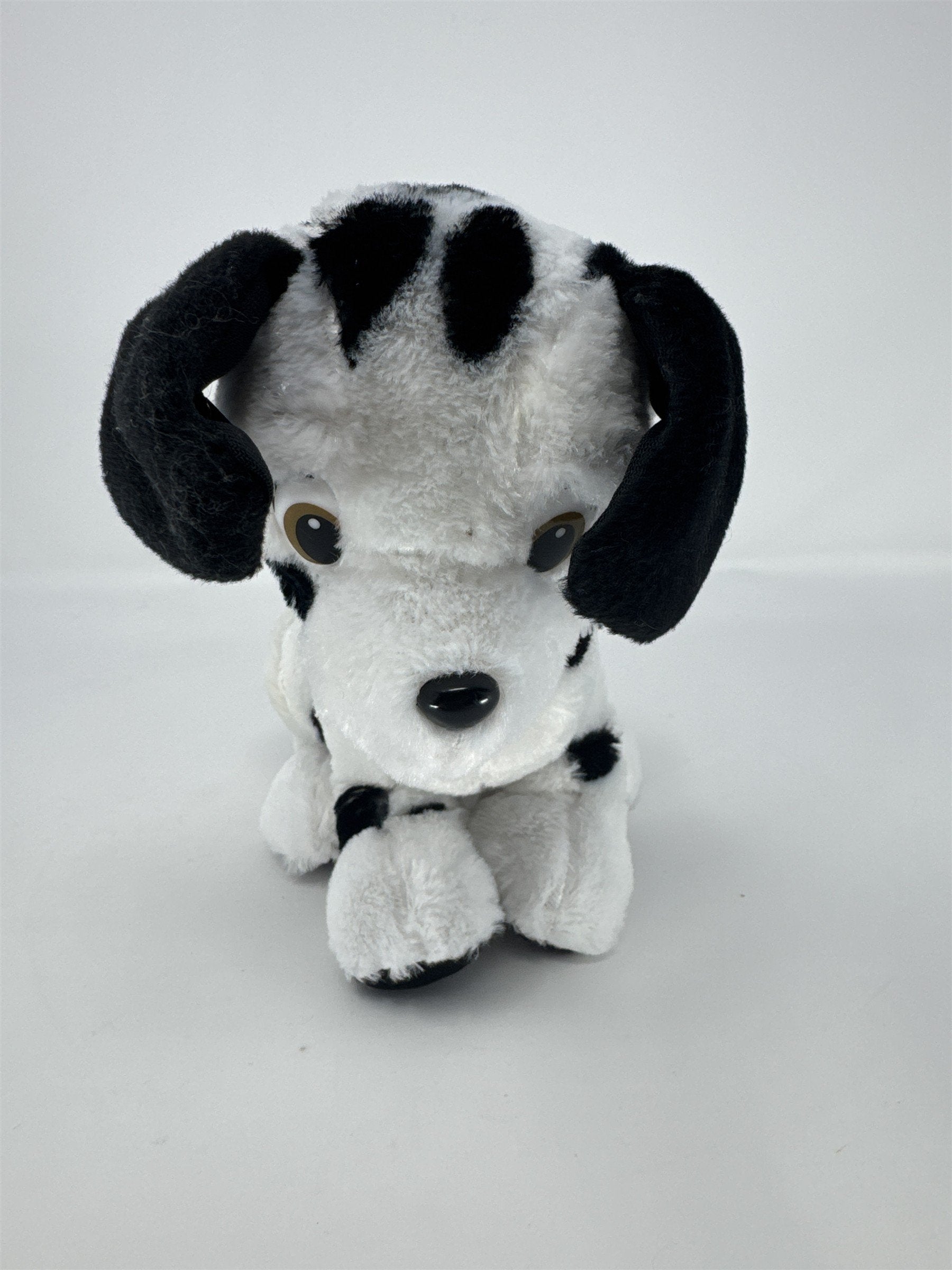 Classic Toy Co Dalmatian Plush 9" Stuffed Animal Dog Black White Red Collar