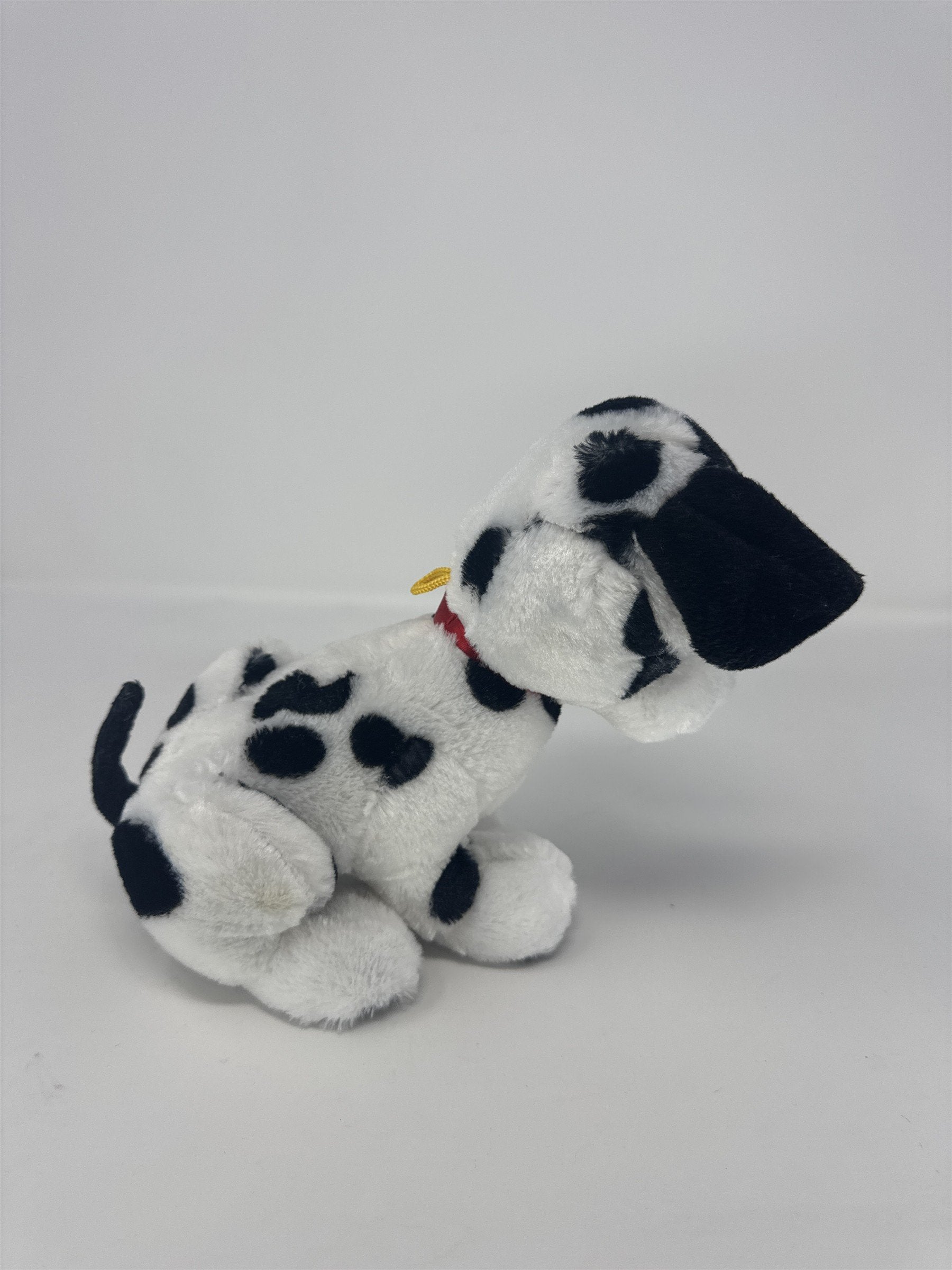 Classic Toy Co Dalmatian Plush 9" Stuffed Animal Dog Black White Red Collar