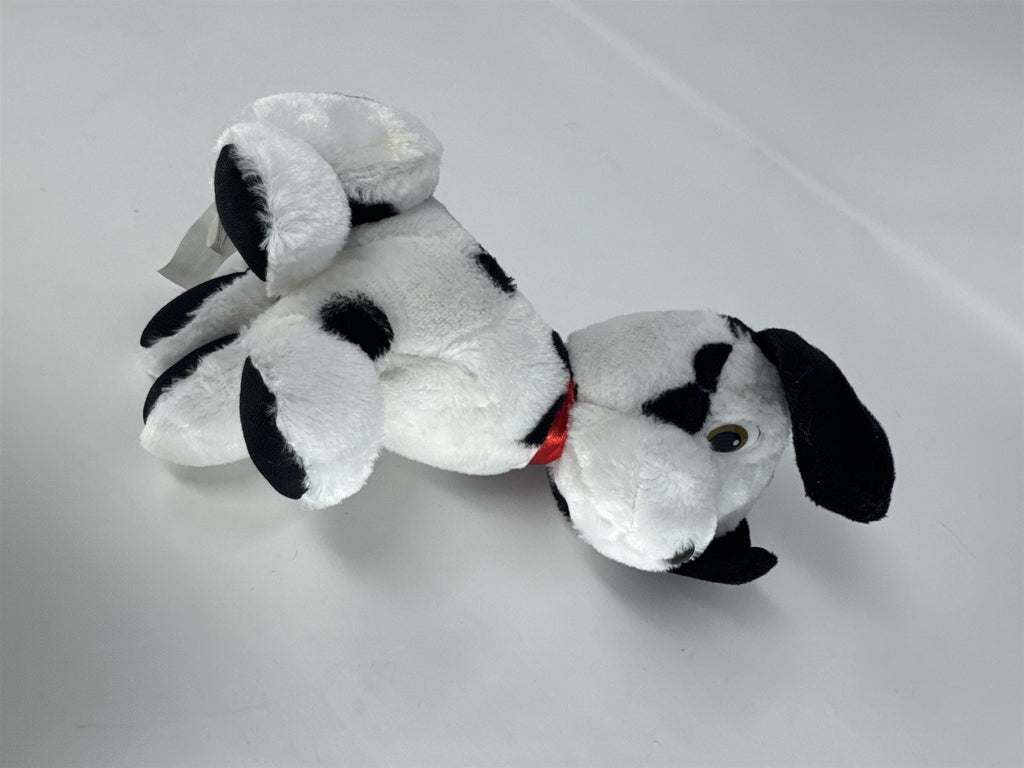 Classic Toy Co Dalmatian Plush 9" Stuffed Animal Dog Black White Red Collar