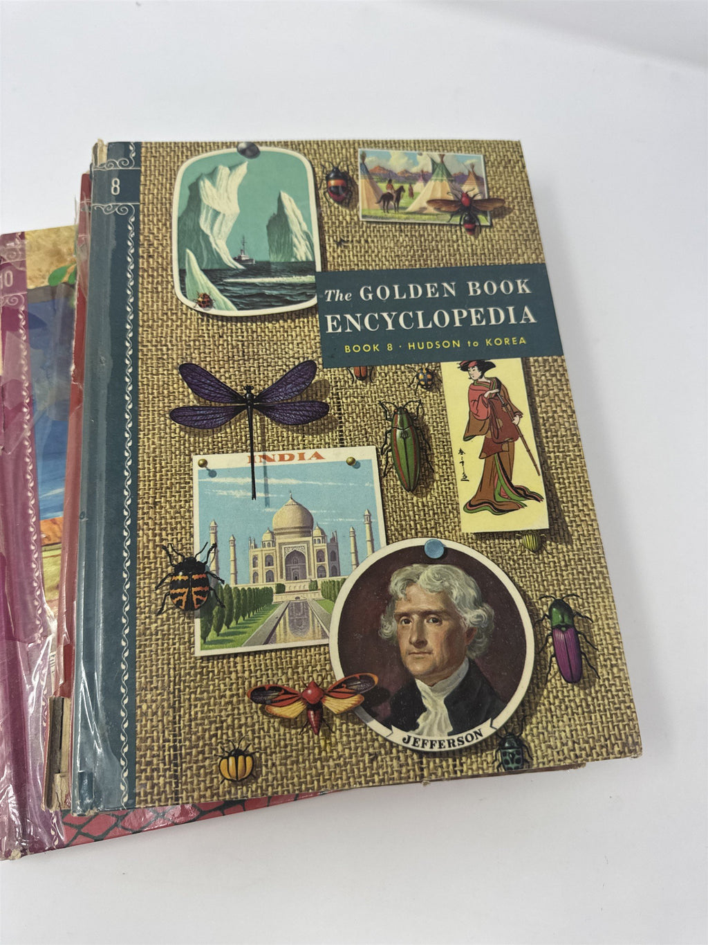 Vintage 1959 The Golden Book Encyclopedia Mixed Lot Volumes 4 5 8 9 10 Retro