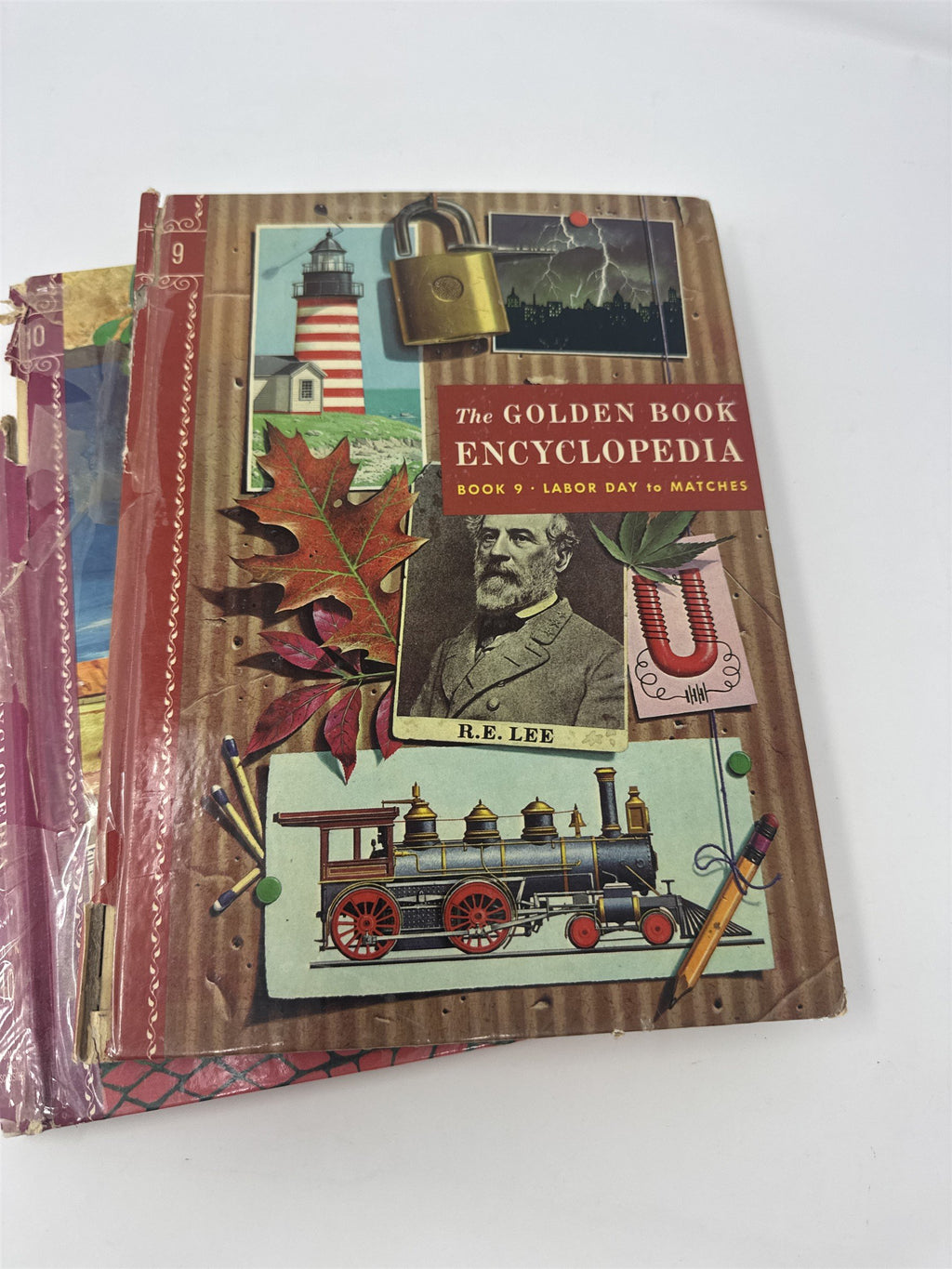 Vintage 1959 The Golden Book Encyclopedia Mixed Lot Volumes 4 5 8 9 10 Retro