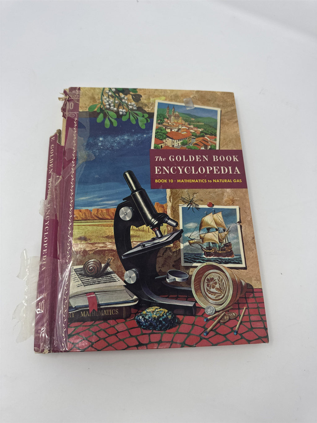 Vintage 1959 The Golden Book Encyclopedia Mixed Lot Volumes 4 5 8 9 10 Retro