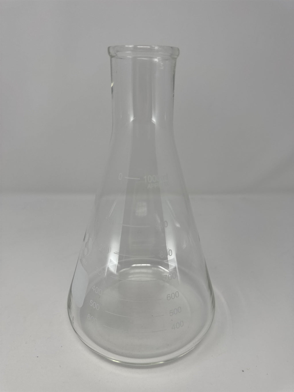 Bomex 1000ml Erlenmeyer Flask Narrow Mouth GG-17 Borosilicate Glass Lab Science