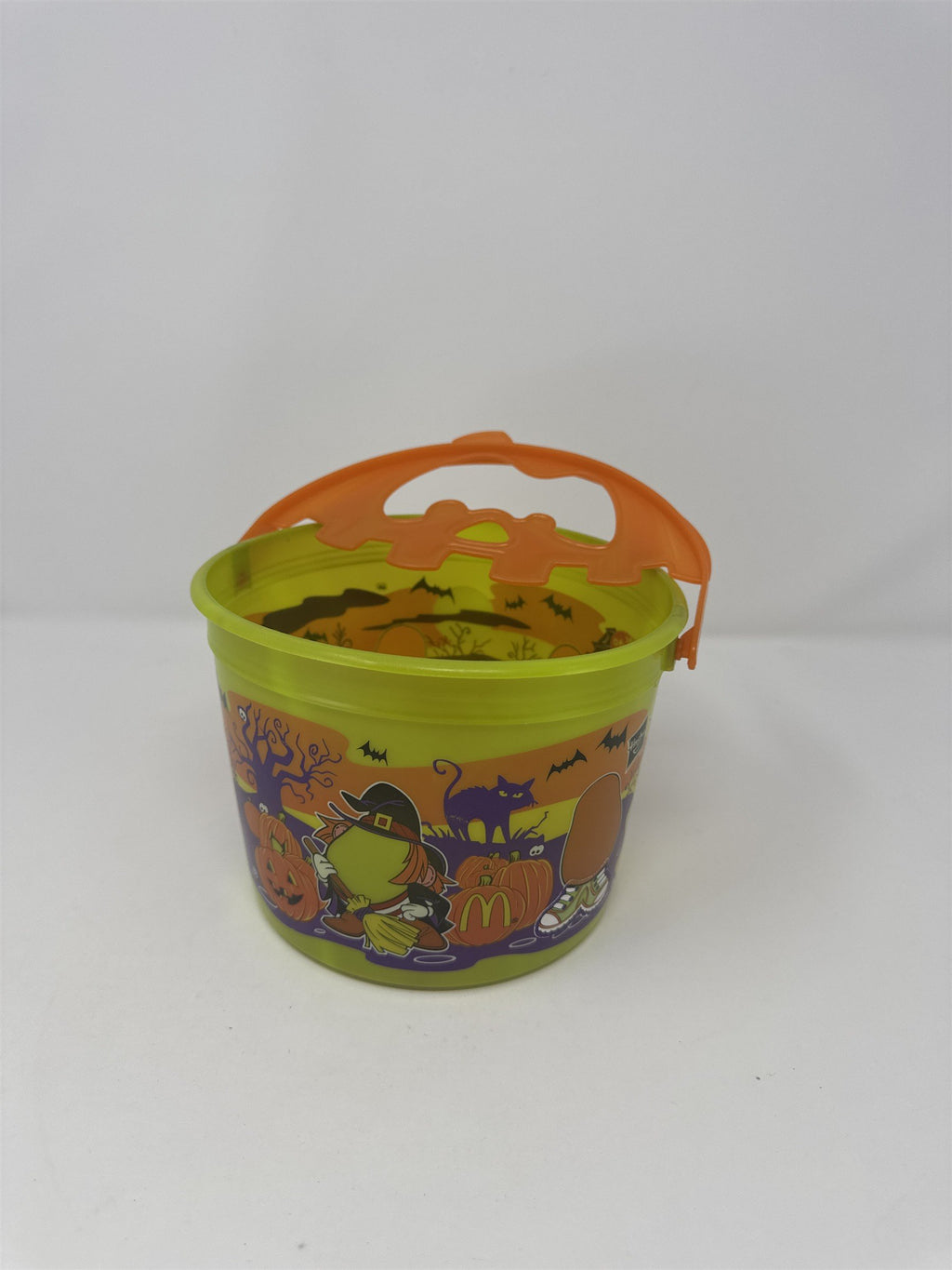 2010 McDonalds Halloween Happy Meal Pail Mr. Potato Head Green Bucket Toy