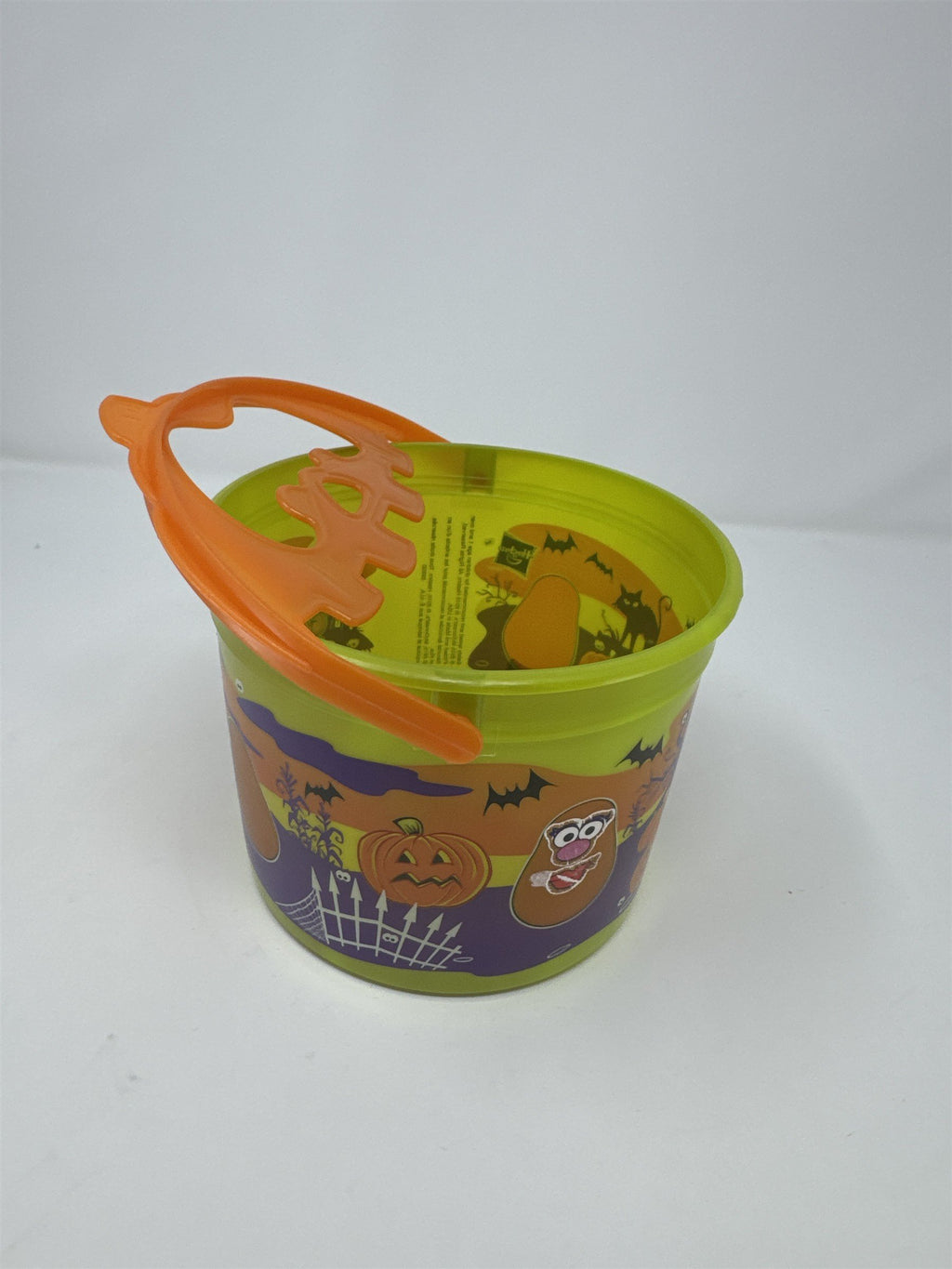 2010 McDonalds Halloween Happy Meal Pail Mr. Potato Head Green Bucket Toy