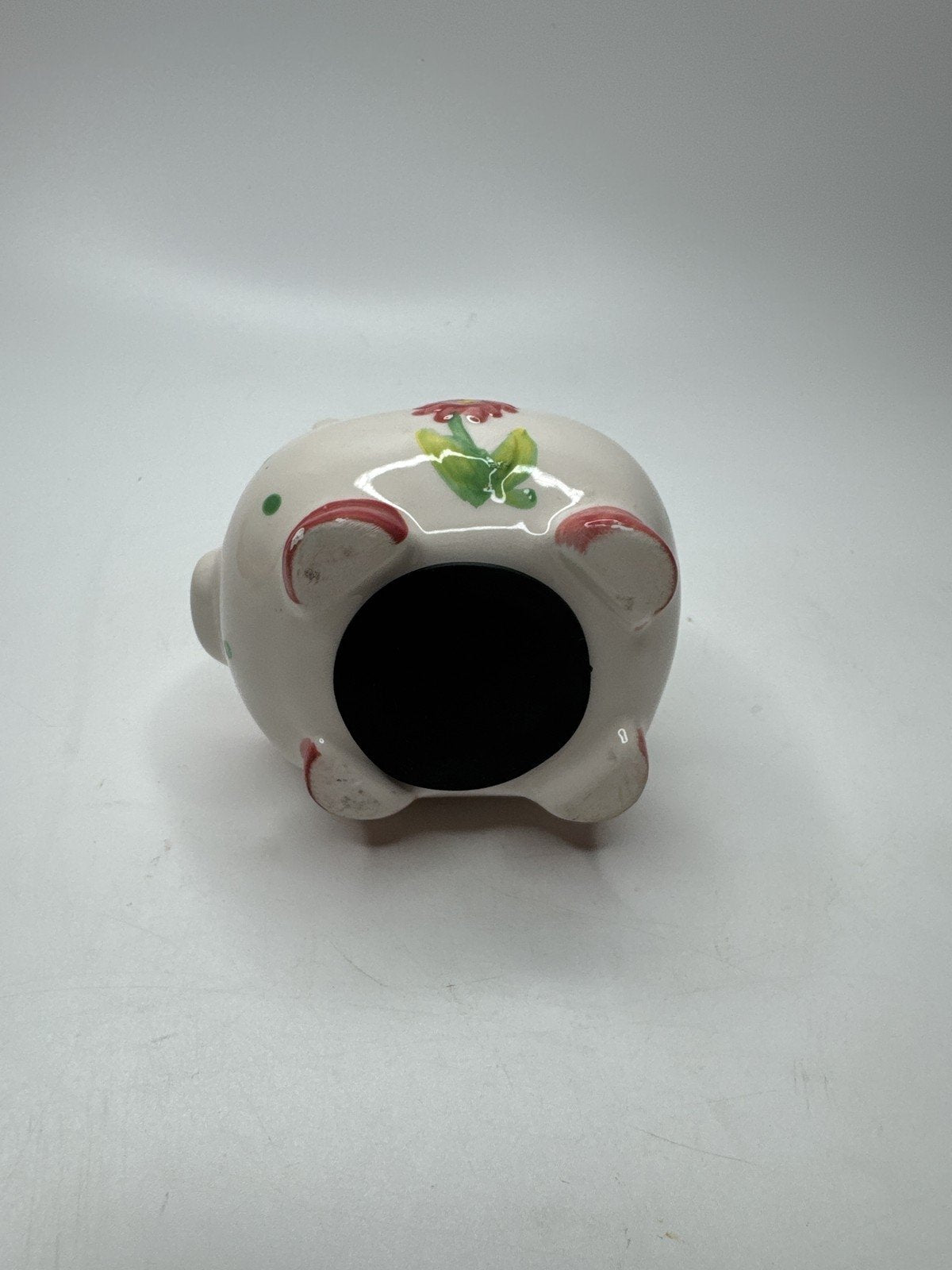 Ceramic Piggy Bank Floral Polka Dot Coin Bank Gift "A Friend Loves at All Tim